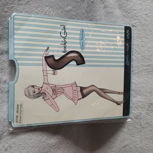 Stockin Girl Light Brown Tan Lace Top NWT Thigh High Pantyhose Medium